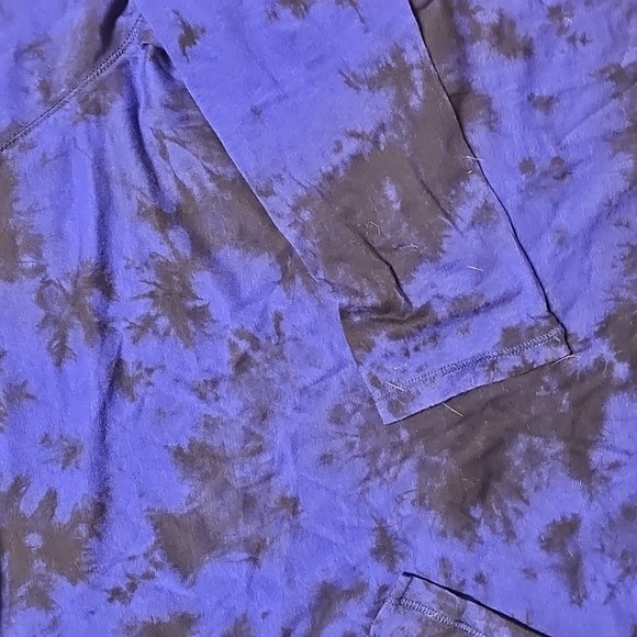 Womens Calvin Klein Performance Black and Blue Tie-Dye Tunic Large - Picture 3 of 7